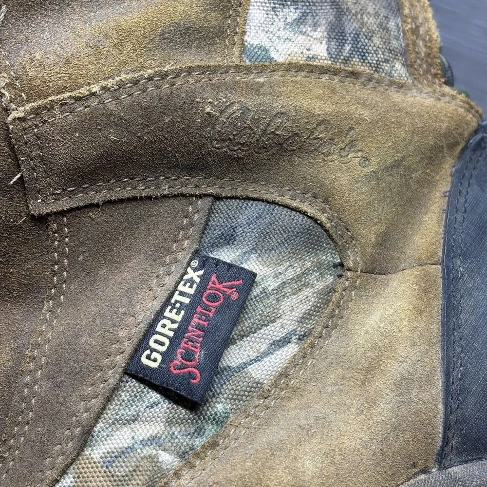 Cabelas Boots Gore Tex Scent Lok Zippered Mens Size 9 Outdoor Hunting Camo